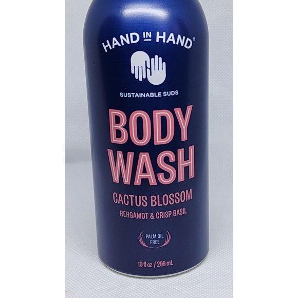 Hand In Hand Sustainable Suds: Cactus Blossom, Bergamot & Crisp Basil Body Wash - Picture 2 of 11